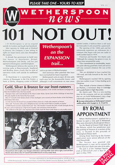 Wetherspoon News, 1994