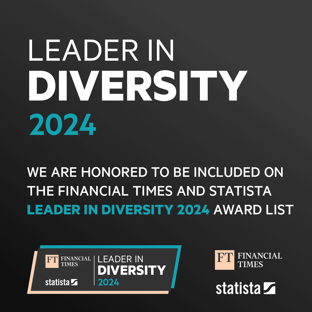 We’re proud to be recognised as an FT Diversity Leader in Europe!